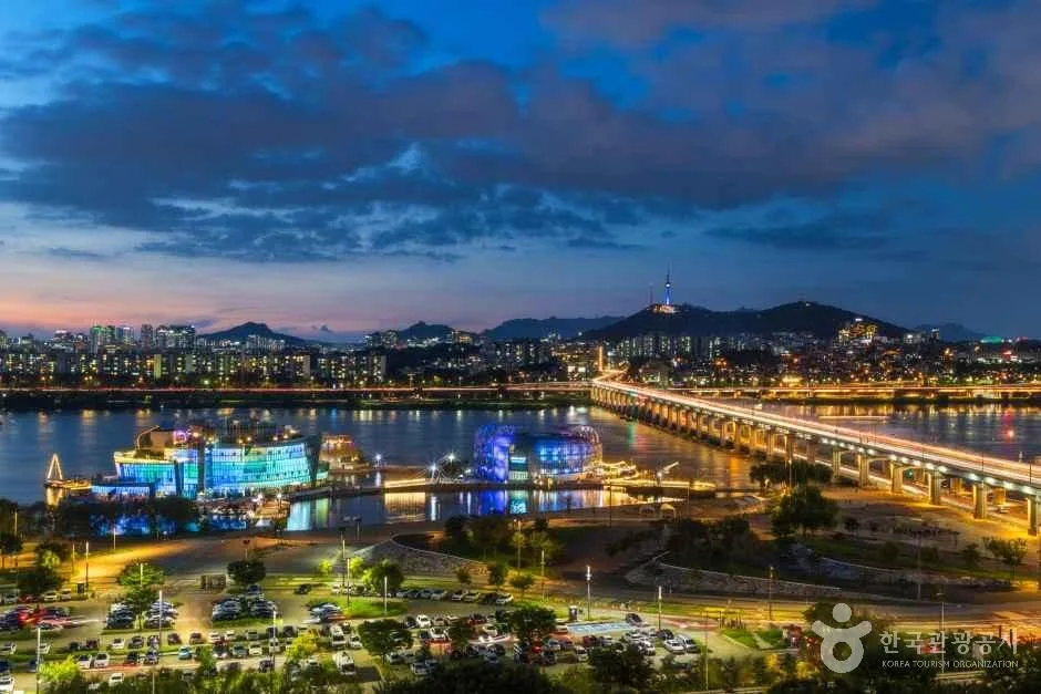seoul night skyline