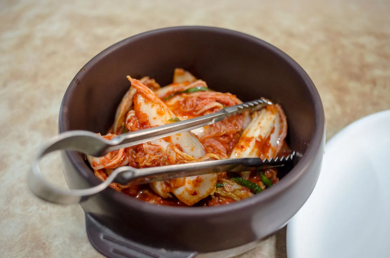 Assorted banchan Korean side dishes including kimchi