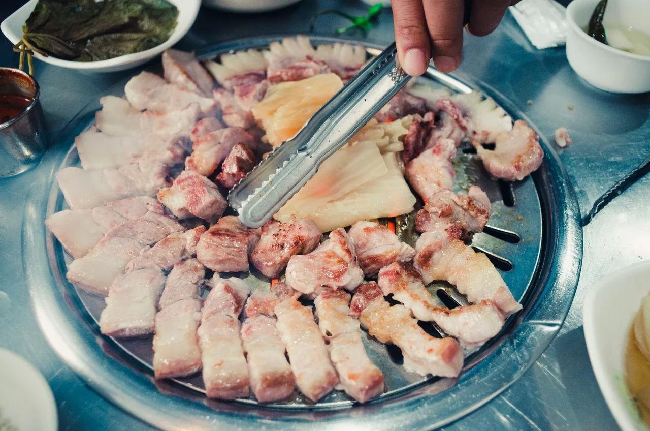 Korean barbecue pork belly